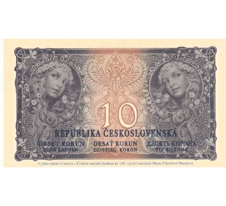 10 kčs 1919/2020/ Ivančice