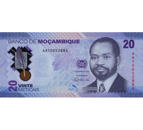 20 meticais 2024 Mozambik polymerová bankovka