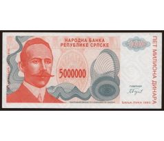 5 000 000 dinár 1993 Bosna a Hercegovina