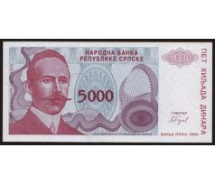5 000 dinár 1993 Bosna a Hercegovina