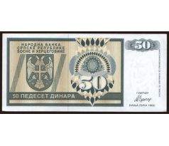 50 dinara 1992 Bosna Hercegovina