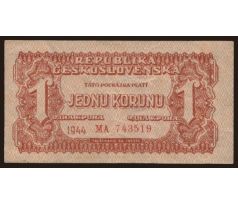 1 koruna 1944 neperforovaná MA