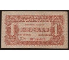 1 koruna 1944 neperforovaná BT