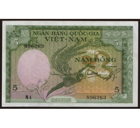 5 dong 1955 Vietnam