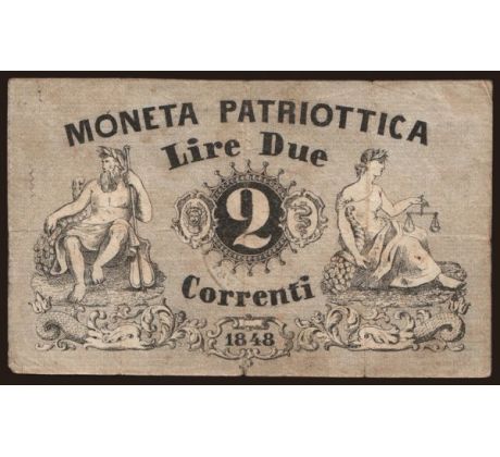 2 líry 1848 Benátky