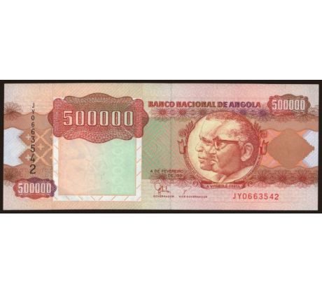 500 000 kwanzas 1991 Angola