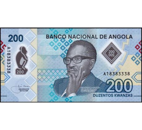 200 kwanzas 2020 polymerová bankovka