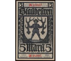 5 marka 1918 Blaubeuren / Amstkörperschaft