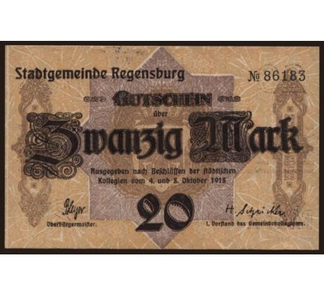 20 marka 1918 Regensburg