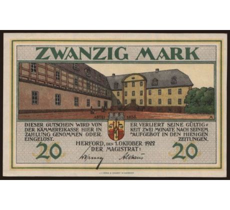 20 marka 1922 Herford