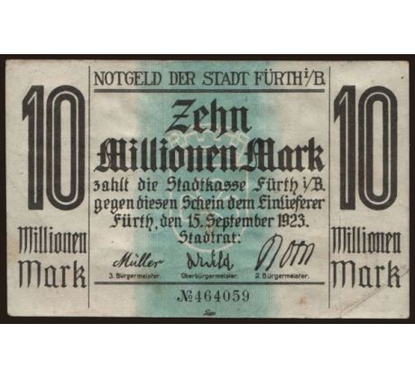 10 000 000 marka 1923 Furth
