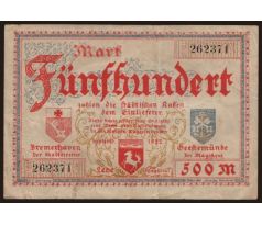 500 marka1922 Bremerhaven