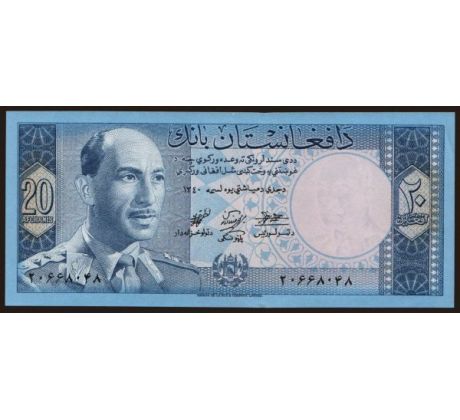 20 afganis 1961 Afganistan
