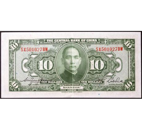 10 dollar 1928 Čína Centrálna banka