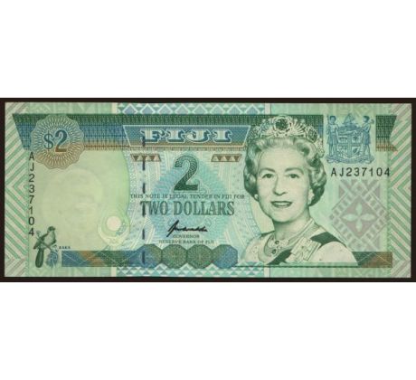 2 dollars 1996 Fidži