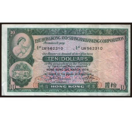 10 dollar 1976 Hongkong