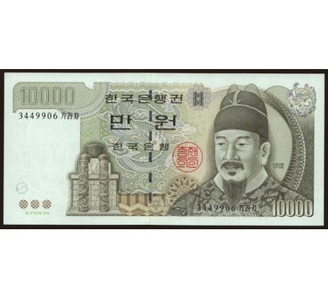 10 000 won 2000 Južná Korea