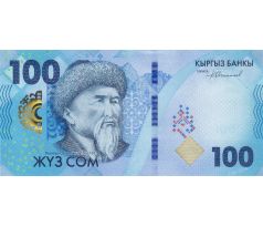 100 som 2023 Kirgizsko pamätná bankovka