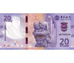 20 pacatas 2020 Macao banka Čína