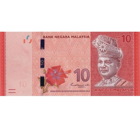 10 ringgit 2012-24 Malajzia polymerová bankovka