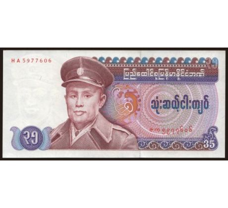 35 kyats 1986 Mjanmarsko Burma