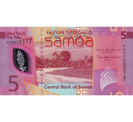 5 tala 2023 Samoa polymerová bankovka