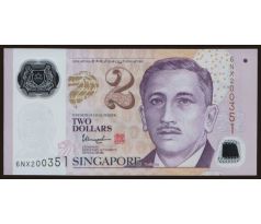 2 dollar 2006-24 Singapur polymerová bankovka
