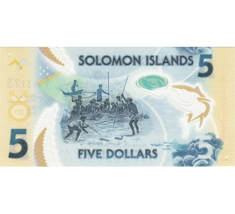 5 dollar 2019-22 Šalamúnové ostrovy polymer bankovka