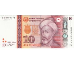 10 somoni 2018-22 Tadžikistan