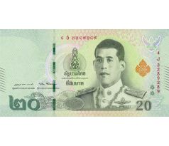 20 baht 2018 Thajsko