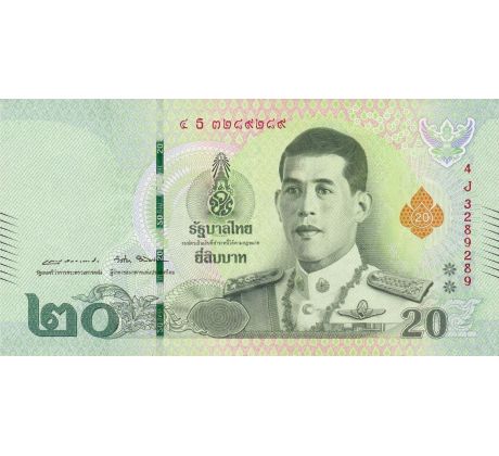 20 baht 2018 Thajsko