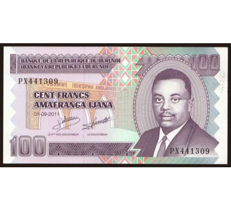 100 francs 2010-11 Burundi