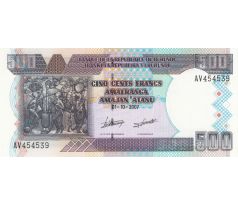 500 francs 1997-2007 Burundi