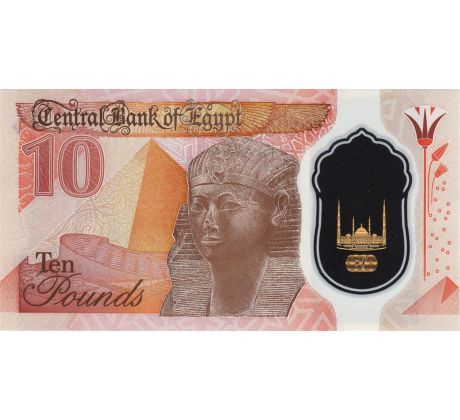 10 pounds 2022 Egypt  polymerová bankovka