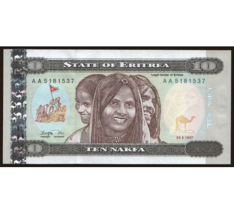 10 nakfa 1997 Eritrea