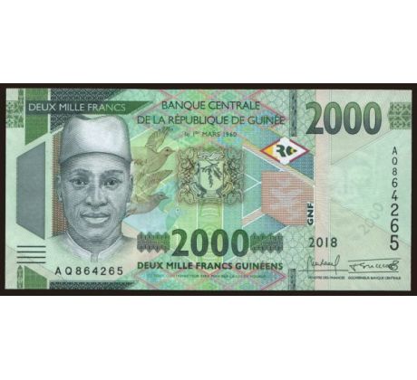 2 000 francs 2018-22 Guinea