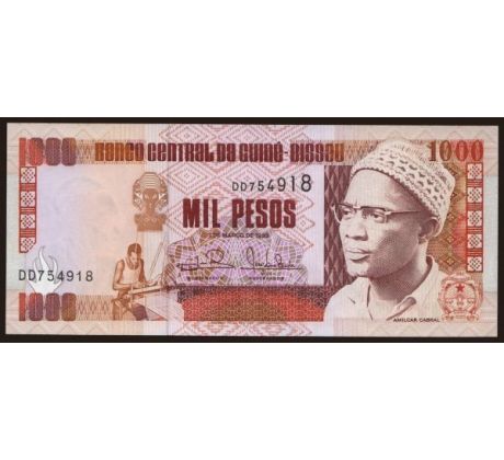 1 000 pesos 1990-93 Guinea Bissau