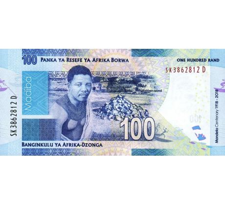 100 rand 2018 Južná Afrika edícia Nelson Mandela