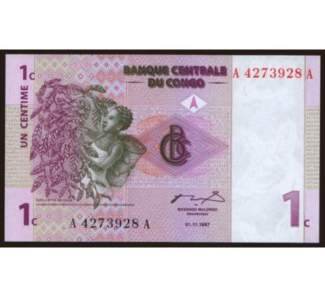 1 centime 2007 Kongo dem. rep.
