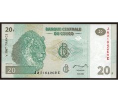 20 francs 2003 Kongo dem. rep.