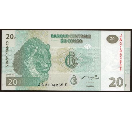 20 francs 2003 Kongo dem. rep.