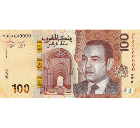 100 dirhams 2023 Maroko