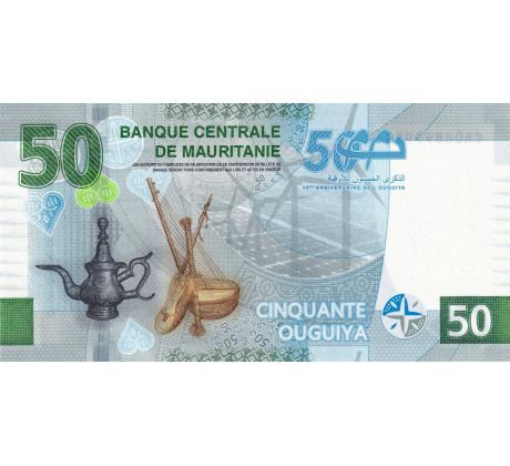 50 ouguiya 2023 Mauritánia pamätná bankovka