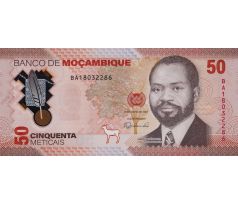 50 meticais 2024 Mozambik polymerová bankovka