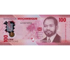 100 meticais 2024 Mozambik polymerová bankovka