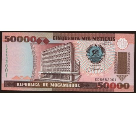 50 000 meticais 1993 Mozambik