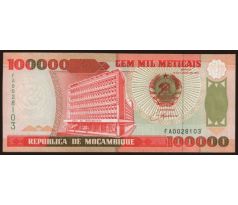 100 000 meticais 1993 Mozambik