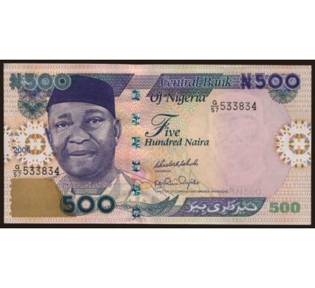 500 naira 2001-22 Nigéria