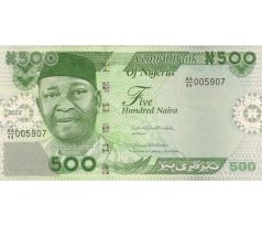 500 naira 2022-23 Nigéria