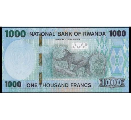 1 000 francs 2019 Rwanda